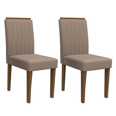 Imagem de Conjunto 2 Cadeiras Ana Imbuia/Marrom - PR Móveis