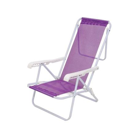 Conjunto 2 Cadeiras de Praia 8 Posições Piscina/Camping - Mor Imagem de Conjunto 2 Cadeiras de Praia 8 Posições Piscina/Camping
