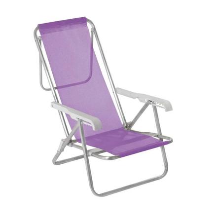 Conjunto 2 Cadeiras de Praia 8 Posições Piscina/Camping - Mor Imagem de Conjunto 2 Cadeiras de Praia 8 Posições Piscina/Camping