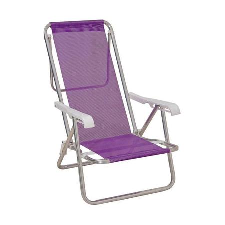 Conjunto 2 Cadeiras de Praia 8 Posições Piscina/Camping - Mor Imagem de Conjunto 2 Cadeiras de Praia 8 Posições Piscina/Camping