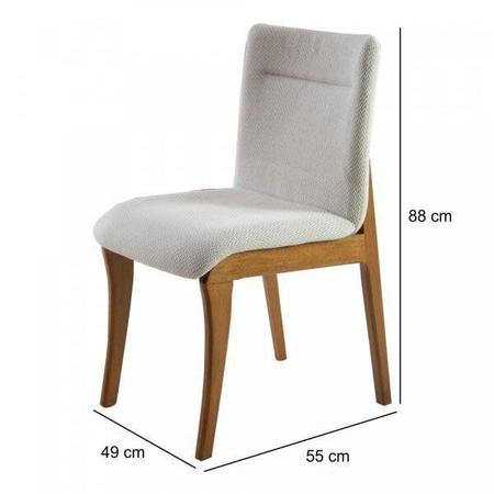 Imagem de Conjunto 2 Cadeiras Estofadas Debora Espresso Móveis