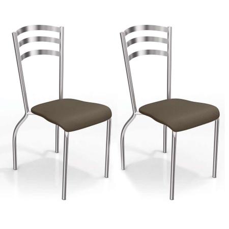 Imagem de Conjunto 2 Cadeiras Portugal Marrom