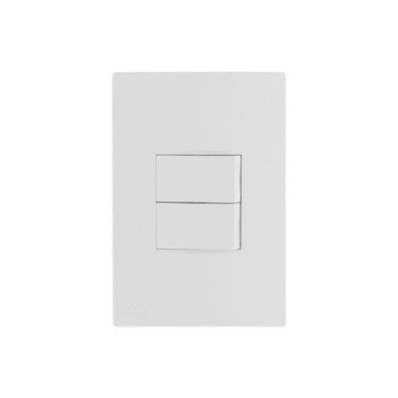 Imagem de Conjunto 2 Interruptores Simples 4x2 10A Linha Lisse