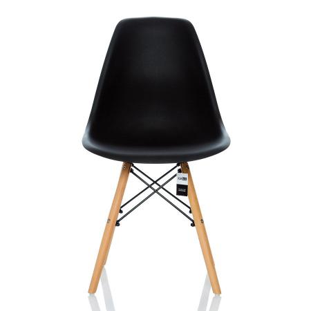 Imagem de Conjunto 4 Cadeiras Charles Eames Eiffel Preta- KzaBela