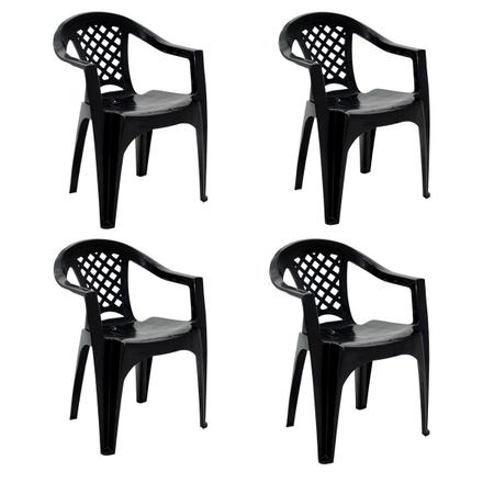 Imagem de Conjunto 4 Cadeiras de Plástico para Bar Polipropileno ECO Iguape - Tramontina