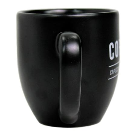 Imagem de Conjunto 4 Unidades De Caneca 300ml Preta Manhattan Porcelana Chá Café