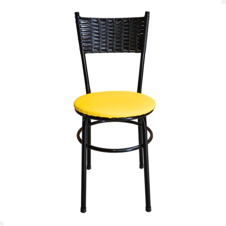 Imagem de Conjunto 6 Cadeiras Pretas Para Cozinha Viena
