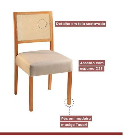 Imagem de Conjunto 6 Cadeiras Versales Espresso Móveis
