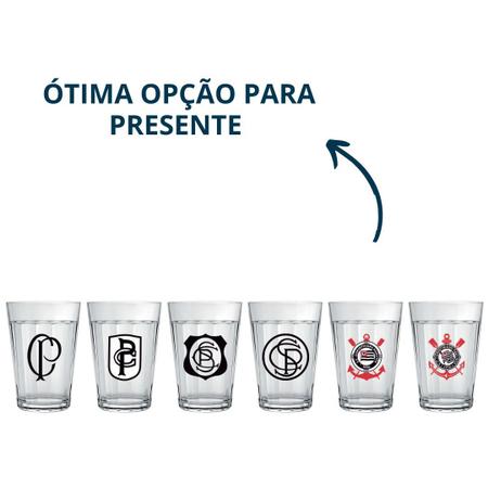 Conjunto de Copos Americano Brasil - 6 Peças - Allmix - Lojas Rao