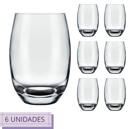 Jogo 18 Copos Chiques 300ml Paulista Drink Vidro Mesa Posta