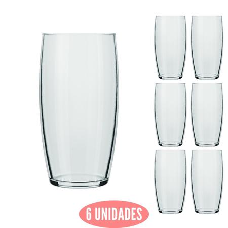 Jogo de Copos Nadir 300ml Oca com 6 Unidades Vidro