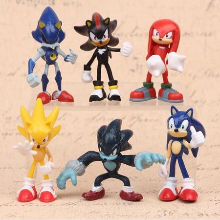 Bonecos Sonic Com 6 Personagens Diferentes