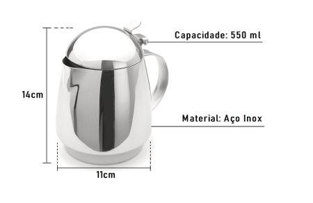 Conjunto Chá e Café Tavola Inox 6 peças Forma