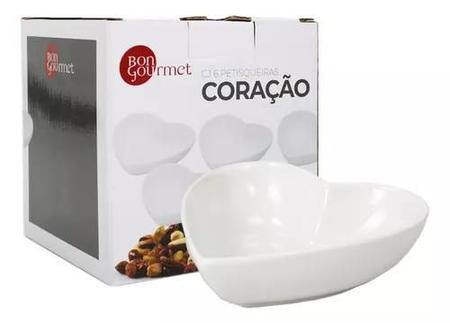 Imagem de Conjunto 6 Petisqueiras De Porcelana Coração