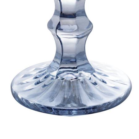 Imagem de Conjunto 6 Taças de Vidro Diamond Azul Metalizado (325mL) - Lyor