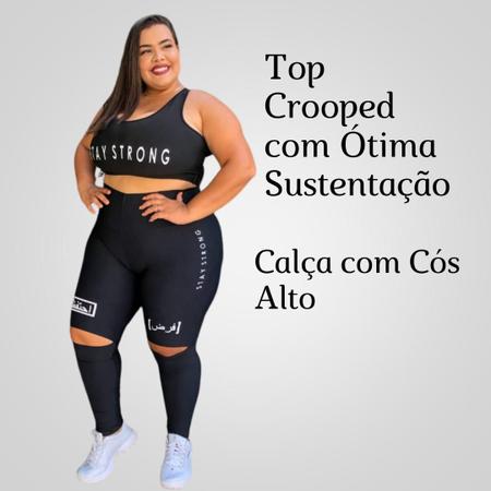 Calça, Legging, Roupas Fitness, Moda Feminina, Top Cropped, Academia