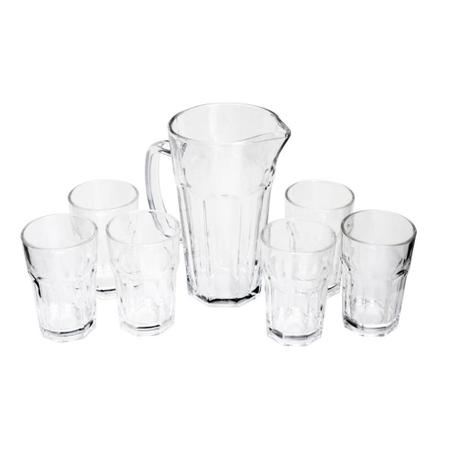 Imagem de Conjunto Allure com 6 copos altos 310ml e 1 jarra 1,2L de vidro 