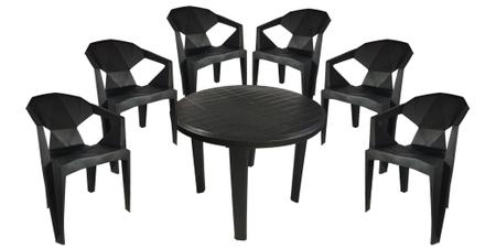 Imagem de Conjunto Área Externa Mesa Meet Com 6 Cadeiras
