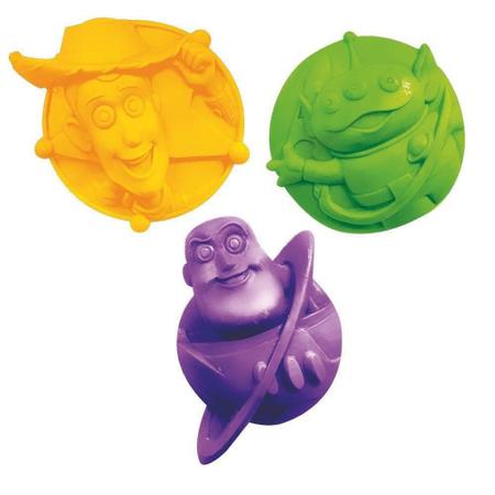 Imagem de Conjunto Areia De Modelar Verde 300G Toy Story 4 Três Moldes