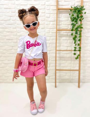 Conjunto Barbie 3 Peças Look Filme Infantil Com Envio Rápido