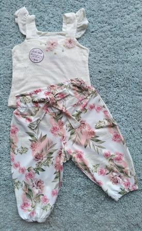 Imagem de Conjunto Bebê Feminino Blusa + Calça Floral Alekids