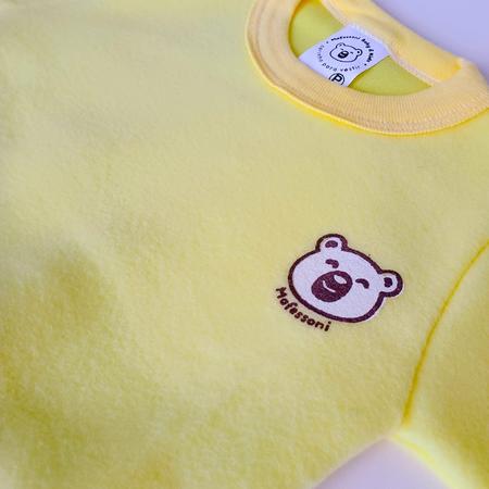 Imagem de Conjunto Bebê Infantil Soft Inverno Menino Menina Roupa de frio P M G Enxoval Blusa e Calça com punho