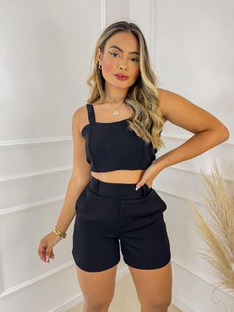 Conjunto de hotsell bermuda social feminina