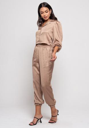 Calça jogger hotsell feminina cetim