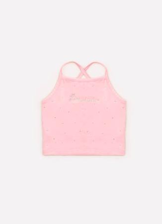 Blusa Bailarina Cropped Feminina Rosa Pink - Compre agora