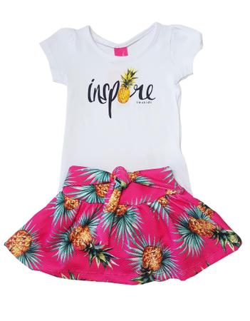 Imagem de Conjunto Blusa e Saia-Shorts TMX  Inspire Pink / Tamanho 1