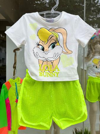 Conjunto blusa e shorts lola bunny momi - Conjunto Infantil - Magazine Luiza