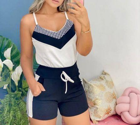 shorts com regata