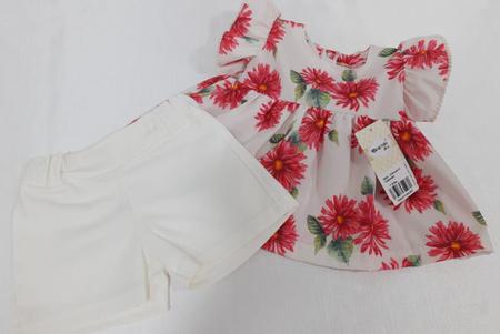 Imagem de Conjunto Blusa + Short Bebê Menina Verão Chuquinha Ref 2845