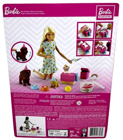 Conjunto Boneca Menina Barbie Loira Articulada - Salão De Manicure -  Acompanha Pet Filhote Cachorro E Acessórios De Spa Pedicure - Mattel -  Boneca Barbie - Magazine Luiza