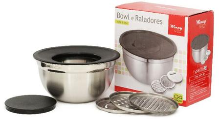 Imagem de Conjunto Bowl Inox com Raladores