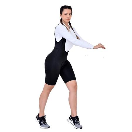 Imagem de Conjunto Bretelle Short E Camisa Ciclismo Bike Mtb Feminino Forro Multigomos Dupla Camada