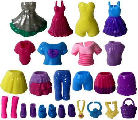 kit 20 roupas roupinhas look conjuntos para boneca barbie, Magalu Empresas