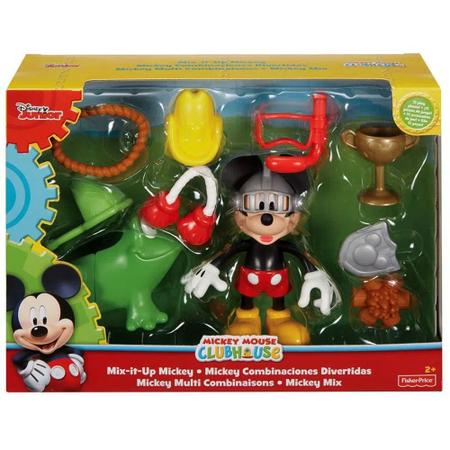 Conjunto Brinquedo Mini Boneco Mickey Mouse E Acessórios A Casa Do