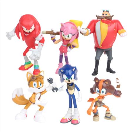 Kit Bonecos Sonic Conjunto Com 6 personagens. em Promoção na