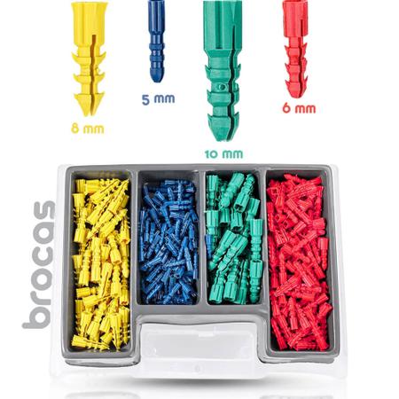 Imagem de Conjunto Brocas Bits Buchas Furadeiras Kit Brocas e Bits