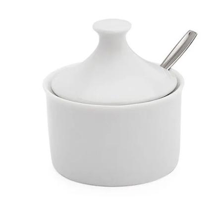 Conjunto para Chá Bule Açucareiro Leiteira Porcelana Paddy Branco