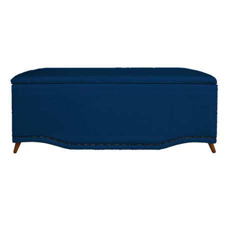 Imagem de Conjunto Cabeceira + Recamier Baú Para Cama Box Casal King 1.95 - Suede - Sv Decor