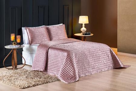 Imagem de Conjunto Cama Casal King Size Romantic Cetim Charmousse Seda