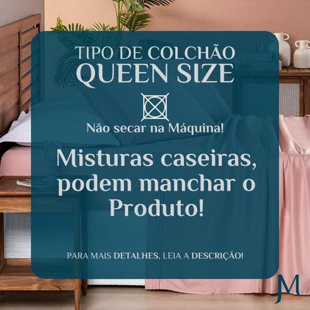 Imagem de Conjunto Cama Casal Queen Size Cherry Bordado Inglês 200