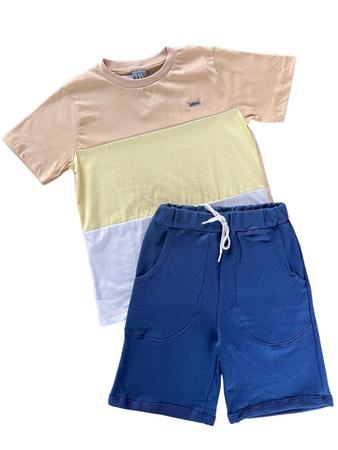 Imagem de Conjunto Camisa e Bermuda Menino Infantil Lik Boys