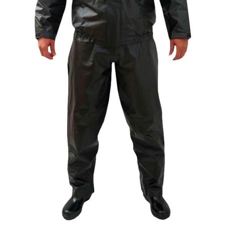 Imagem de Conjunto capa Motoboy pvc preto impermeável jaqueta e calça