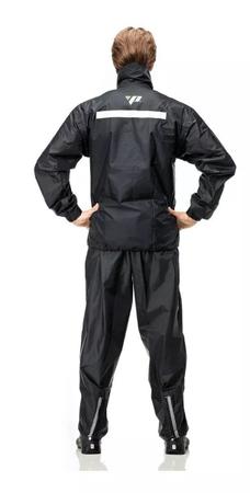 Imagem de Conjunto Capa Roupa de Chuva Pantaneiro Nylon Impermeável