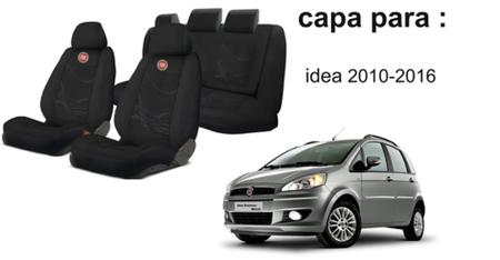 Imagem de Conjunto Capas Tecido Idea '10-'16 + Volante + Chaveiro - Ano a Ano, Versão a Versão