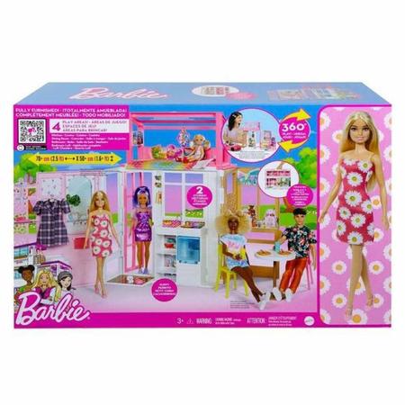 Casa da Barbie Glam + Boneca C 17 Acessorios Original Mattel