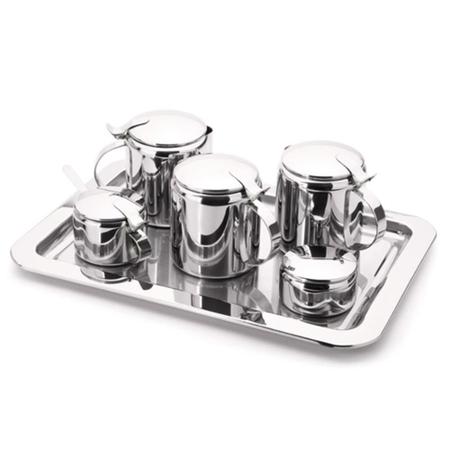 Conjunto Para Chá, Café E Leite Aço Inox 7 Peças Art'inox